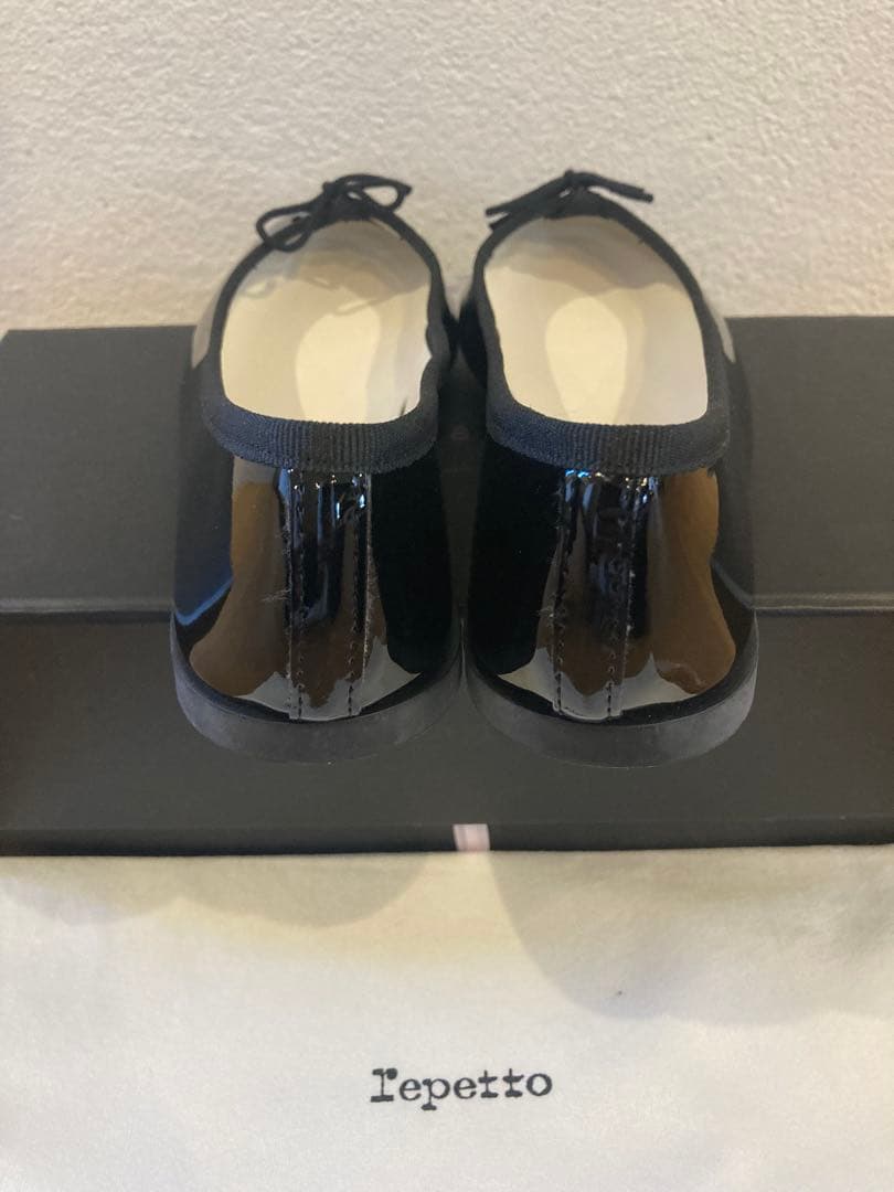 新品　Repetto レペット　ブラック フラットシューズ 34ラバーソール