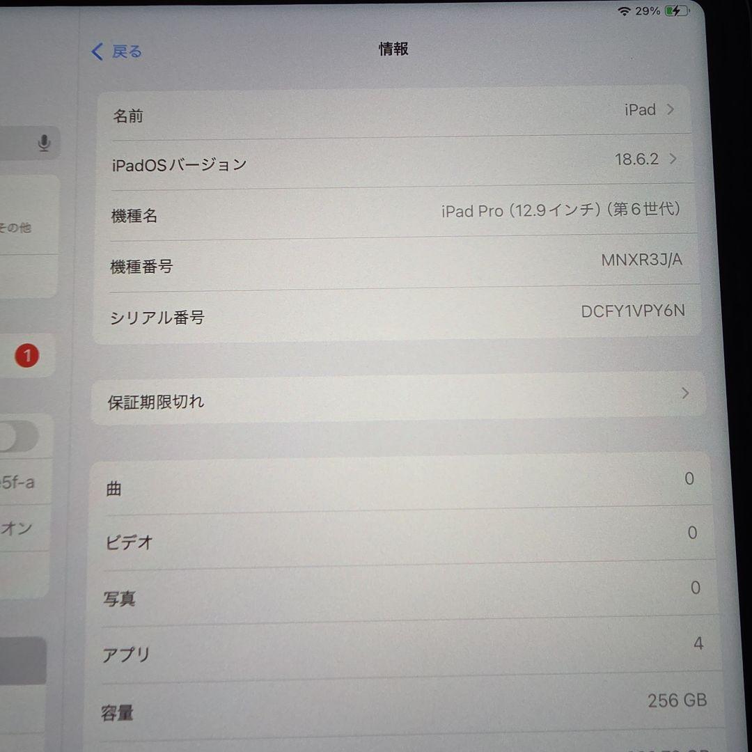 iPad Pro 12.9 第6世代 Wi-Fi 256GB スペースグレイ