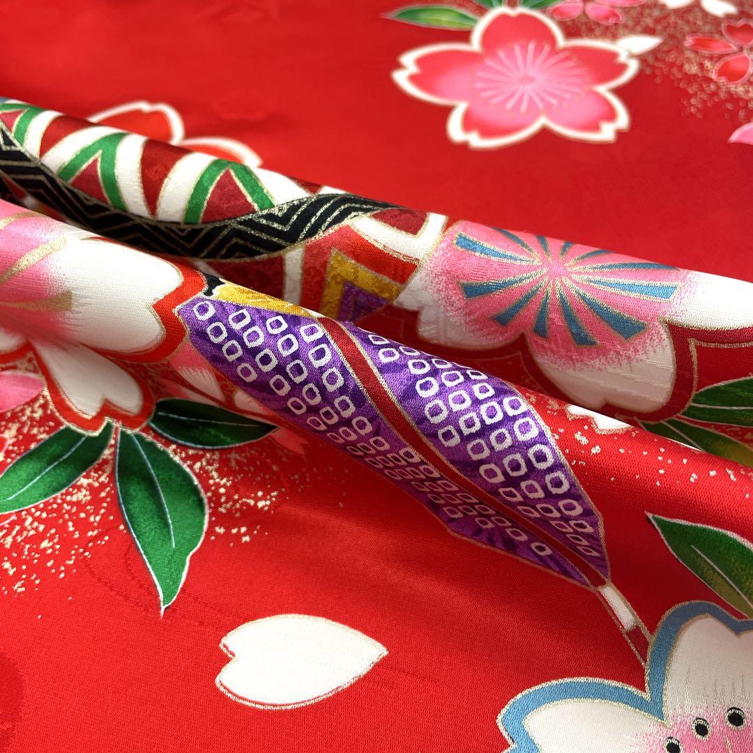 ◎mk-2105　七五三　女の子　着物・襦袢　2点セット　　10-16