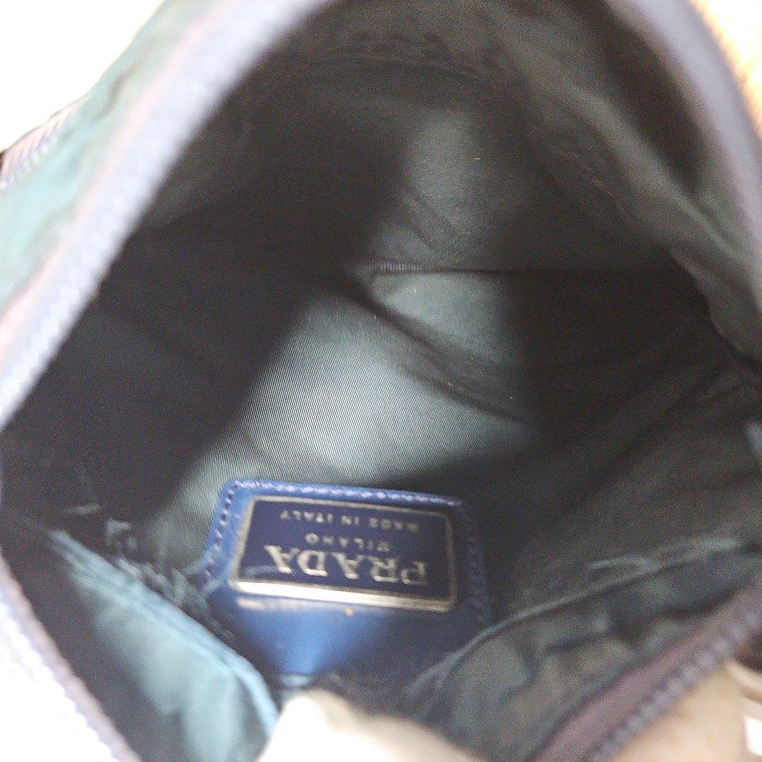 PRADA プラダ サコッシュ ショルダーバッグ ネイビー 三角ロゴ