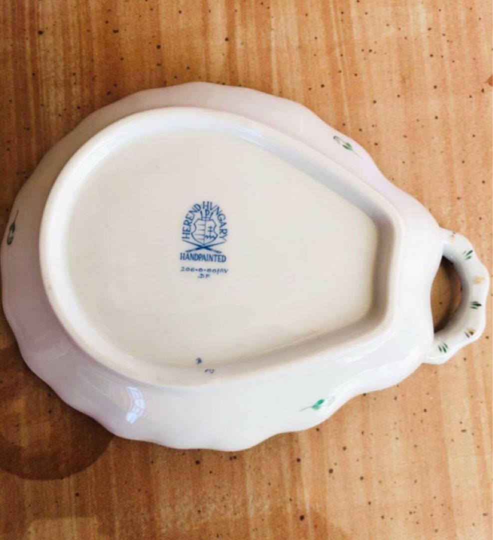 HEREND アボニーグリーン　アイスシェルディッシュ希少品