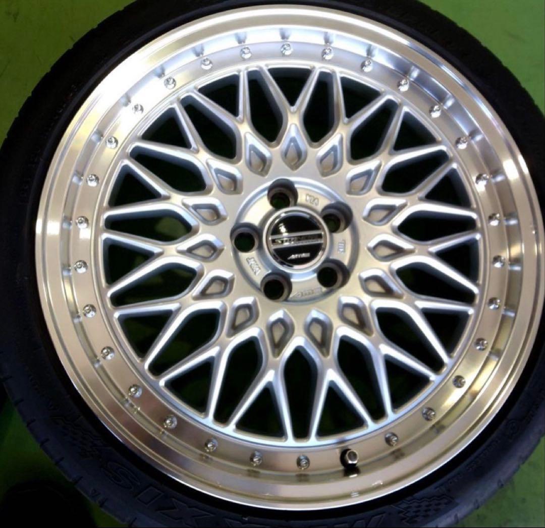 50プリウスホイール 18インチ シュタイナー PCD100 5穴