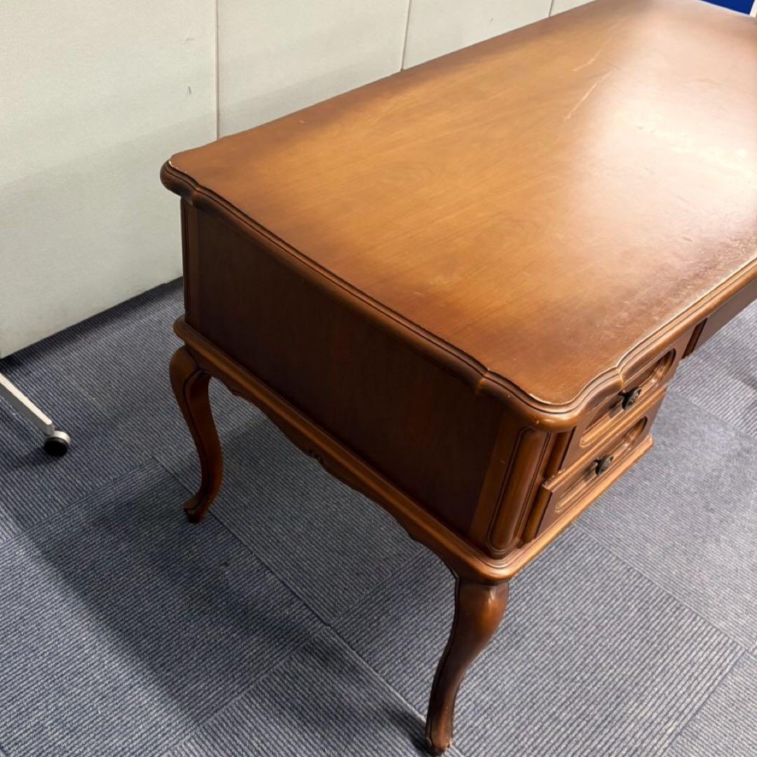 ヴィンテージ サーペンタイン カブリオールレッグ デスク 引取限定 静岡県富士市