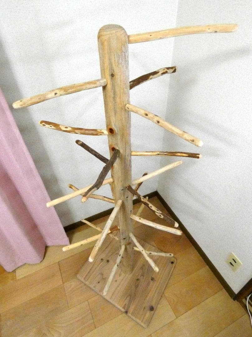 【中型鳥さん用】高さ139cm♬見晴らしのいい螺旋状式止まり木