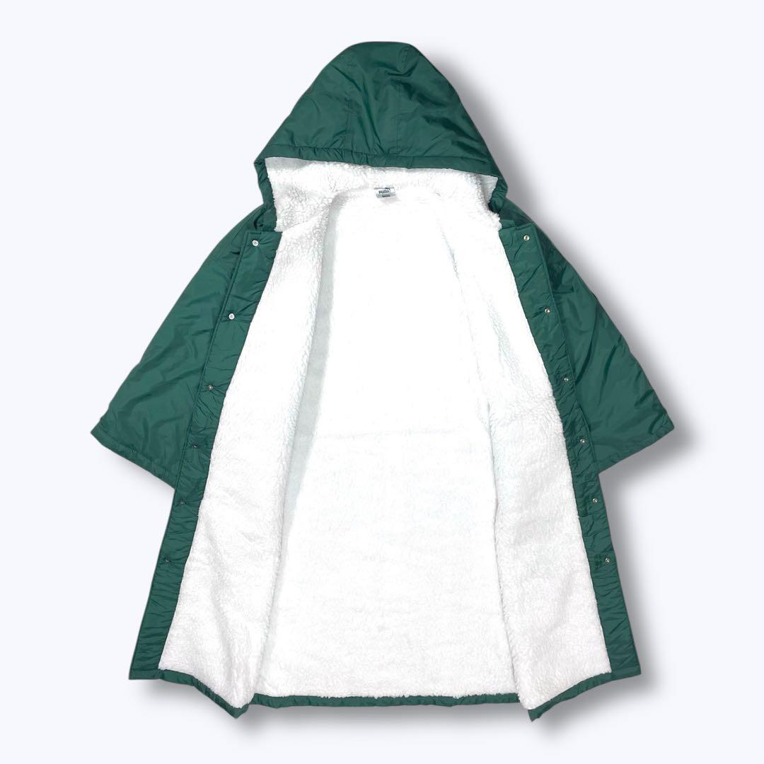 90s PUMA ベンチコート 裏ボア 緑 読売 ヴェルディ川崎 三浦知良 カズ