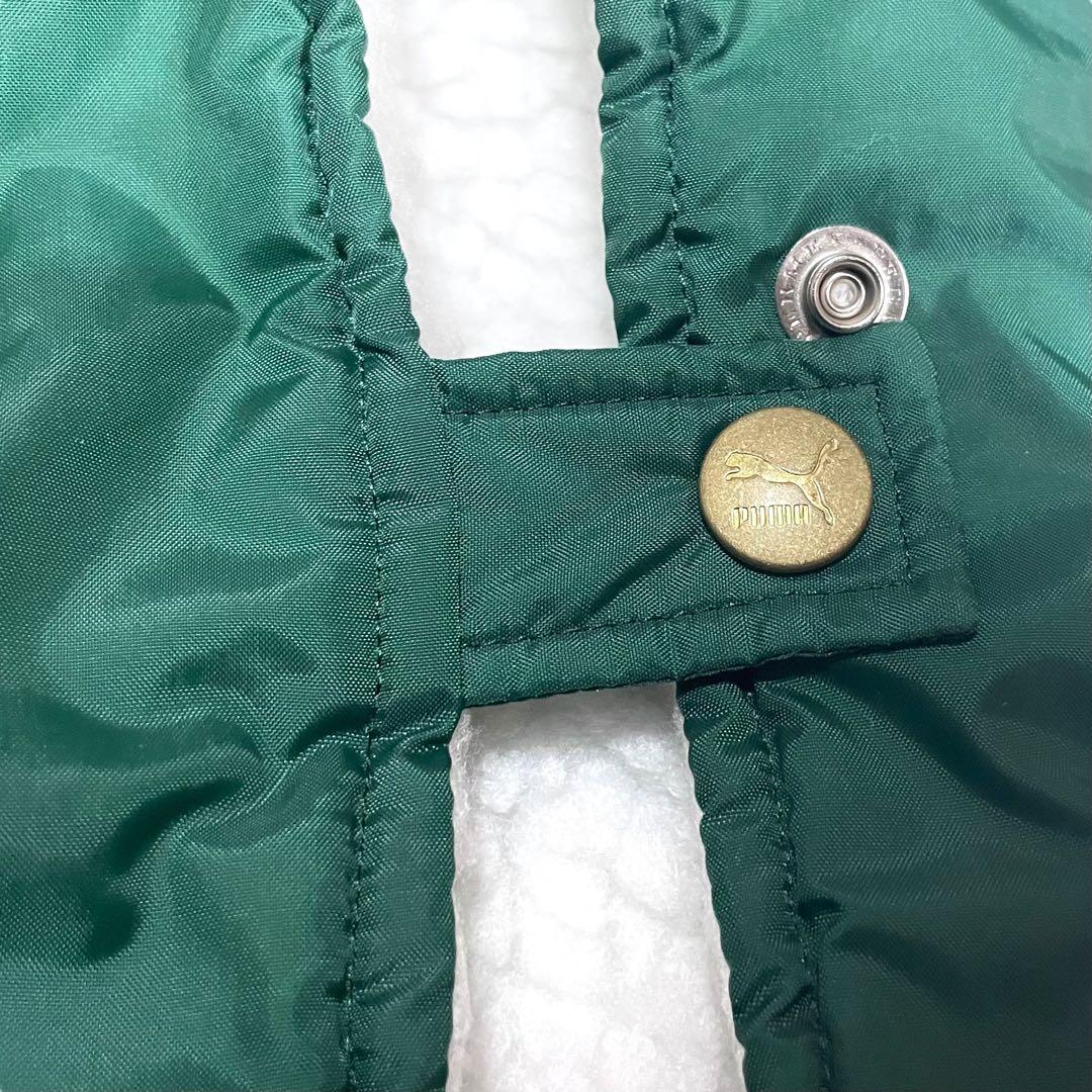 90s PUMA ベンチコート 裏ボア 緑 読売 ヴェルディ川崎 三浦知良 カズ