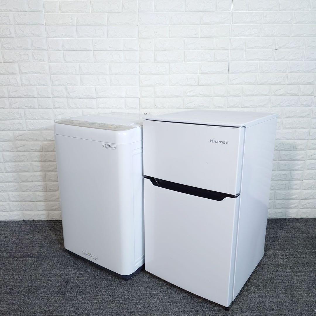生活家電 2点セット 冷蔵庫 93L 洗濯機 5kg 1人暮し I049