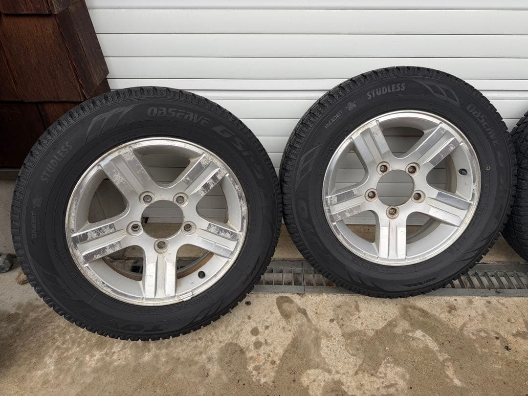 ジムニーJB23純正ホイールとスタッドレスタイヤ4本セット