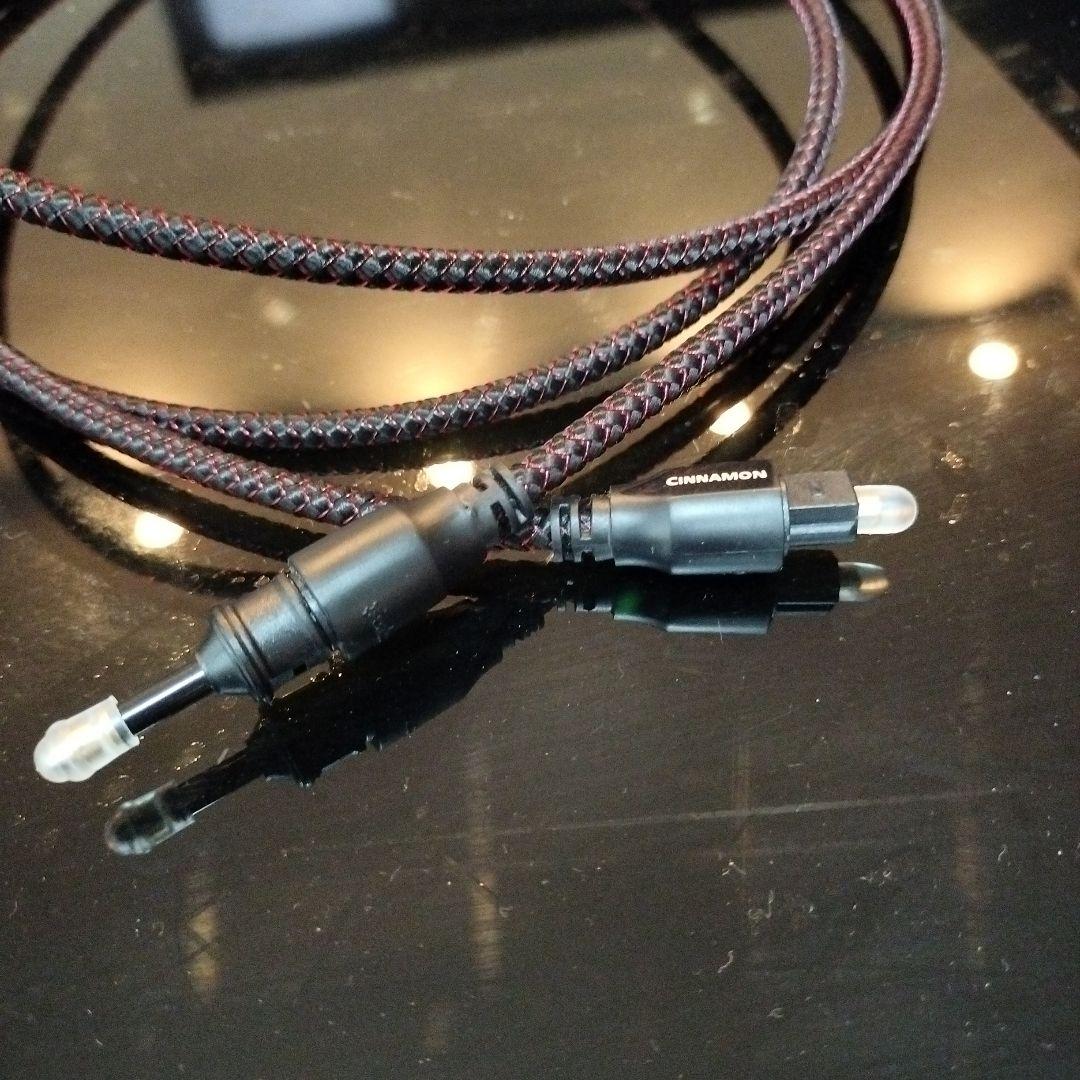 値下げAudioQuest 1.5m シナモン光トスリンク光ファイバーケーブル