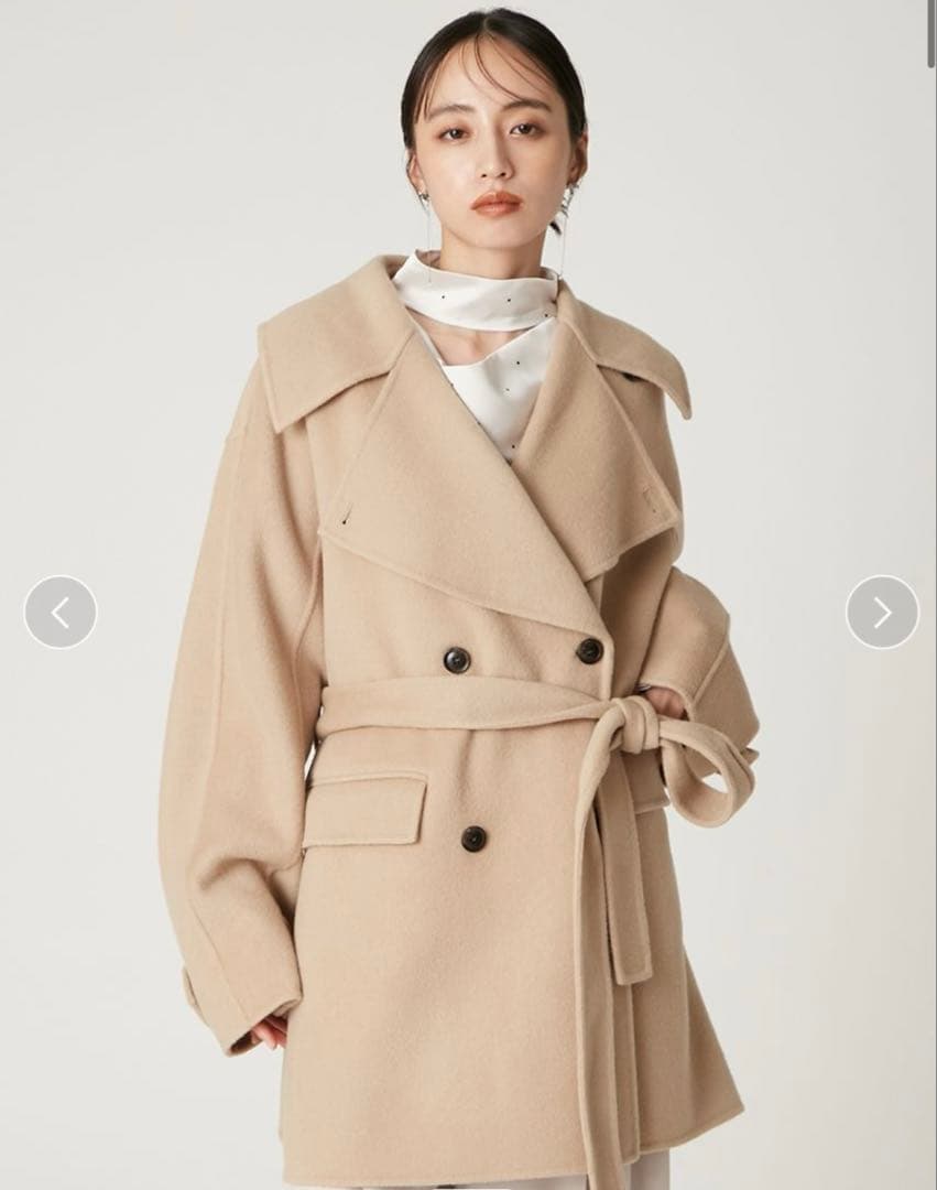 ウールリバーミドルAラインコート