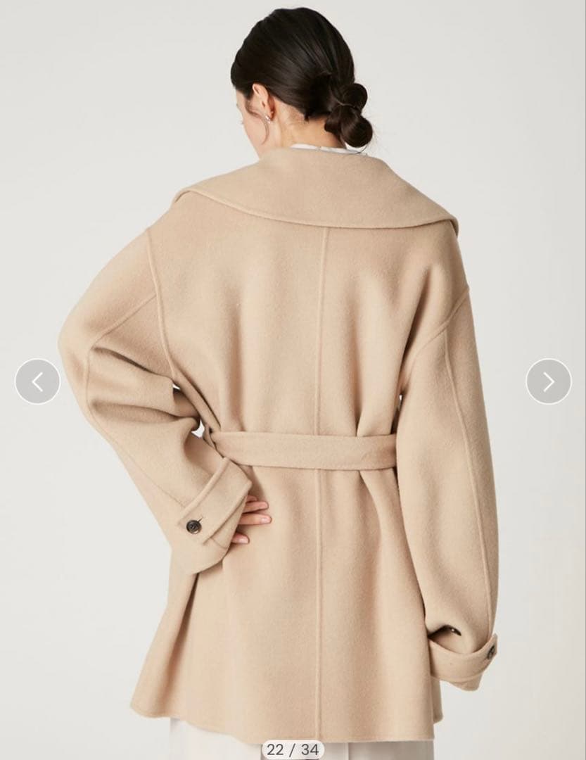 ウールリバーミドルAラインコート