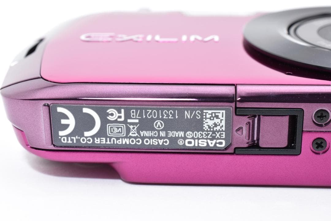 極美品 カシオ　CASIO EXILIM EX-Z330 パープル ＃A349