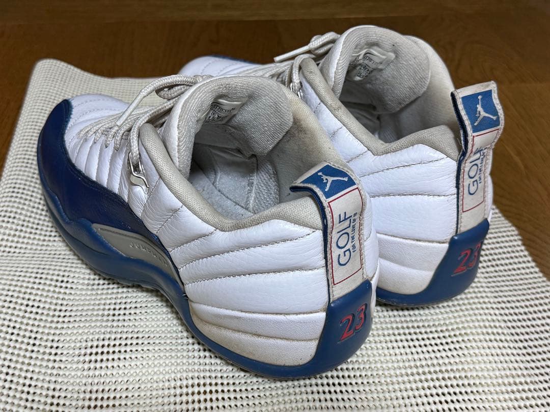 【26.5cm】NIKE エアジョーダン12 ゴルフシューズ（ホワイト＆ブルー）