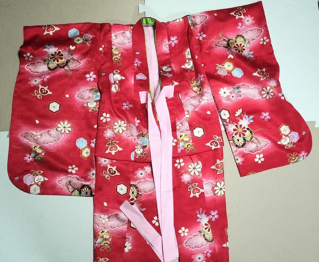 【正絹】七五三 3歳 着物フルセット