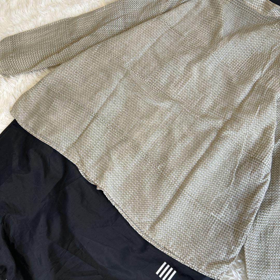 美品✨ババグーリ シルク×コットン ロングスリーブシャツ 総柄 洗える 近年