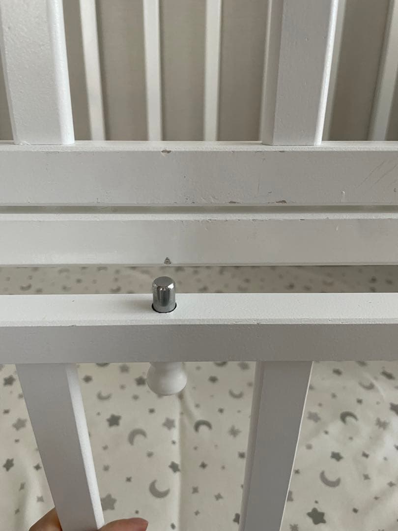 カトージ ハイタイプミニベビーベッド 白 折りたたみ 60×90cm 廃盤品