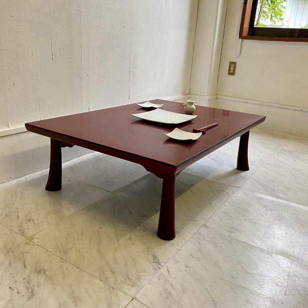 【森繁 MORISHIGE】昭和レトロ 木製 座卓 ローテーブル｜小振り