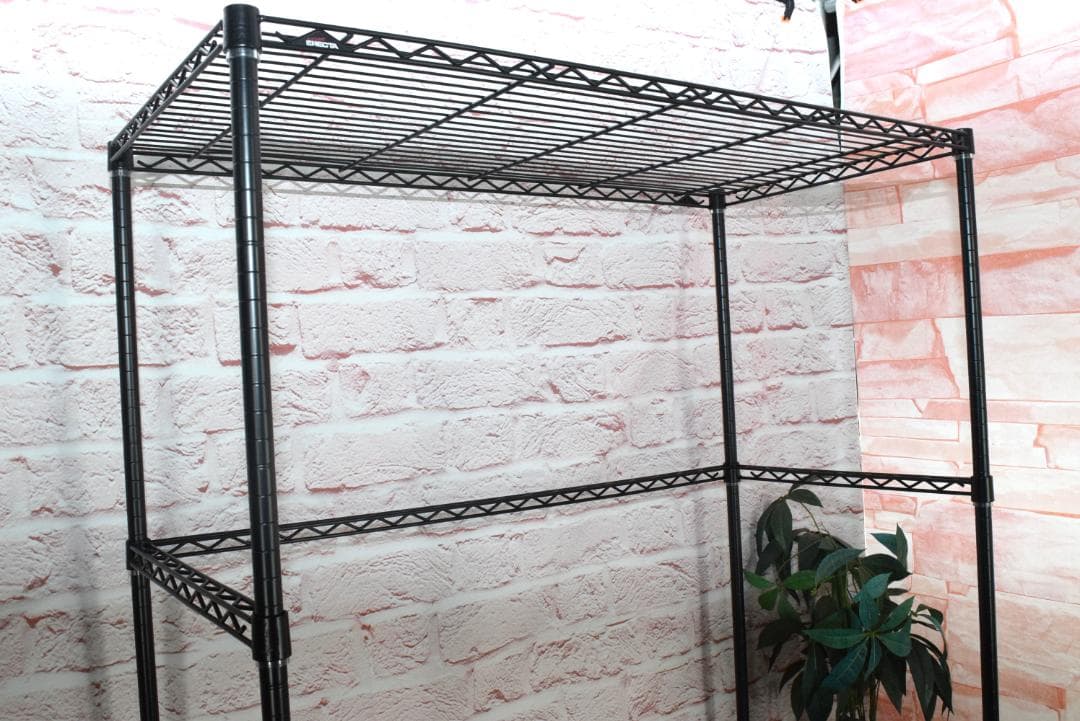 ホームエレクター ワイヤーシェルフ 3方クロスバー ウッドシェルフ