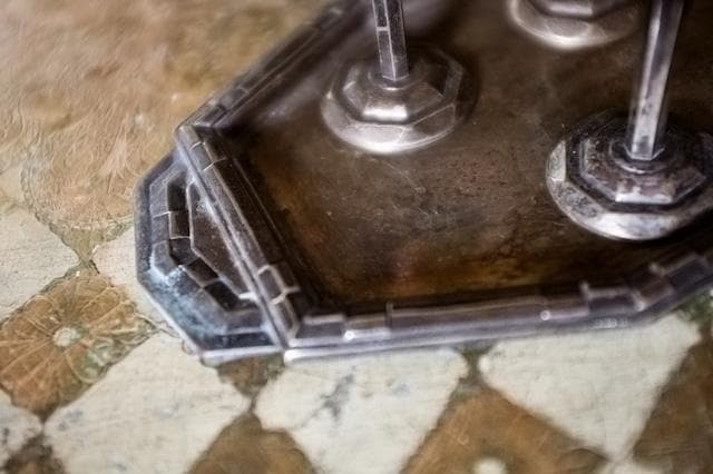 sold 1900s フランス 多数派オクトゴナル リキュールカップとトレイ