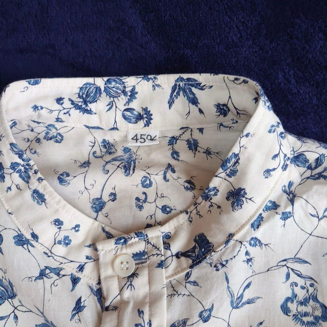 45R フラワータペット 908 オーシャンスタンドシャツブラウス 45rpm