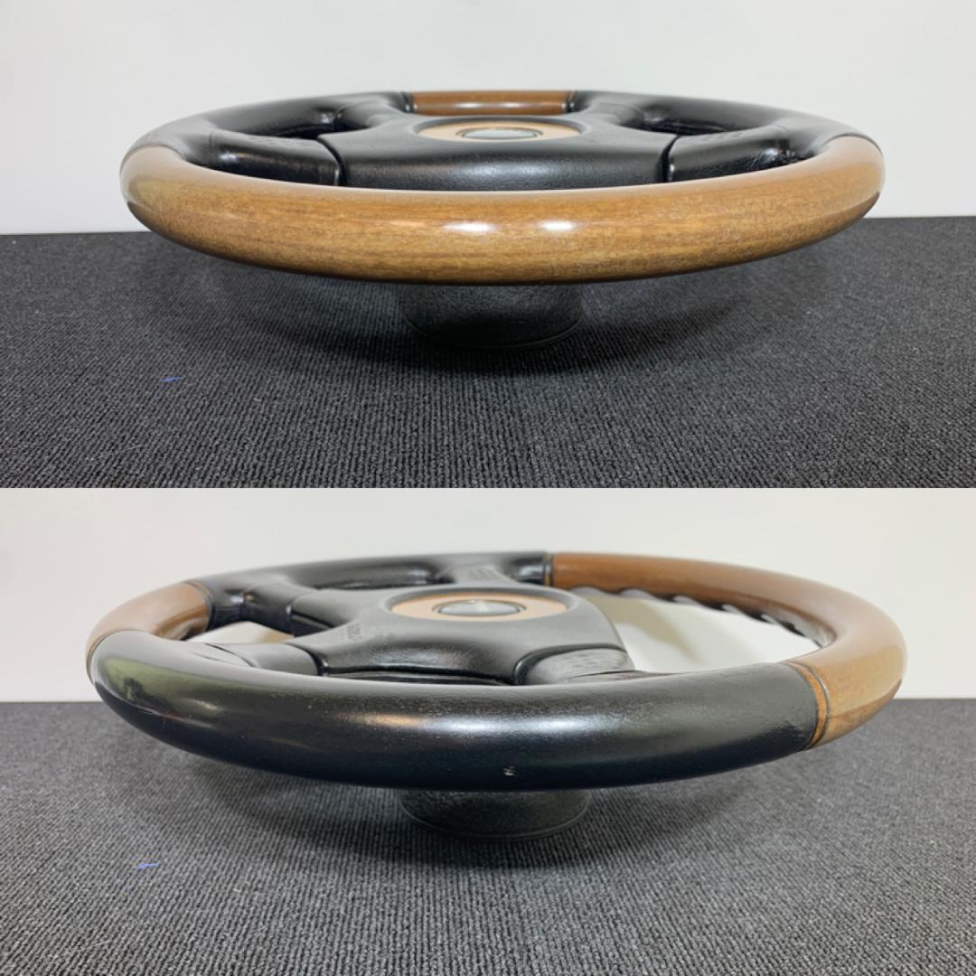 モモ オリンピック 3 ステアリング 35Φ 希少モデル ウッド レザー 当時物