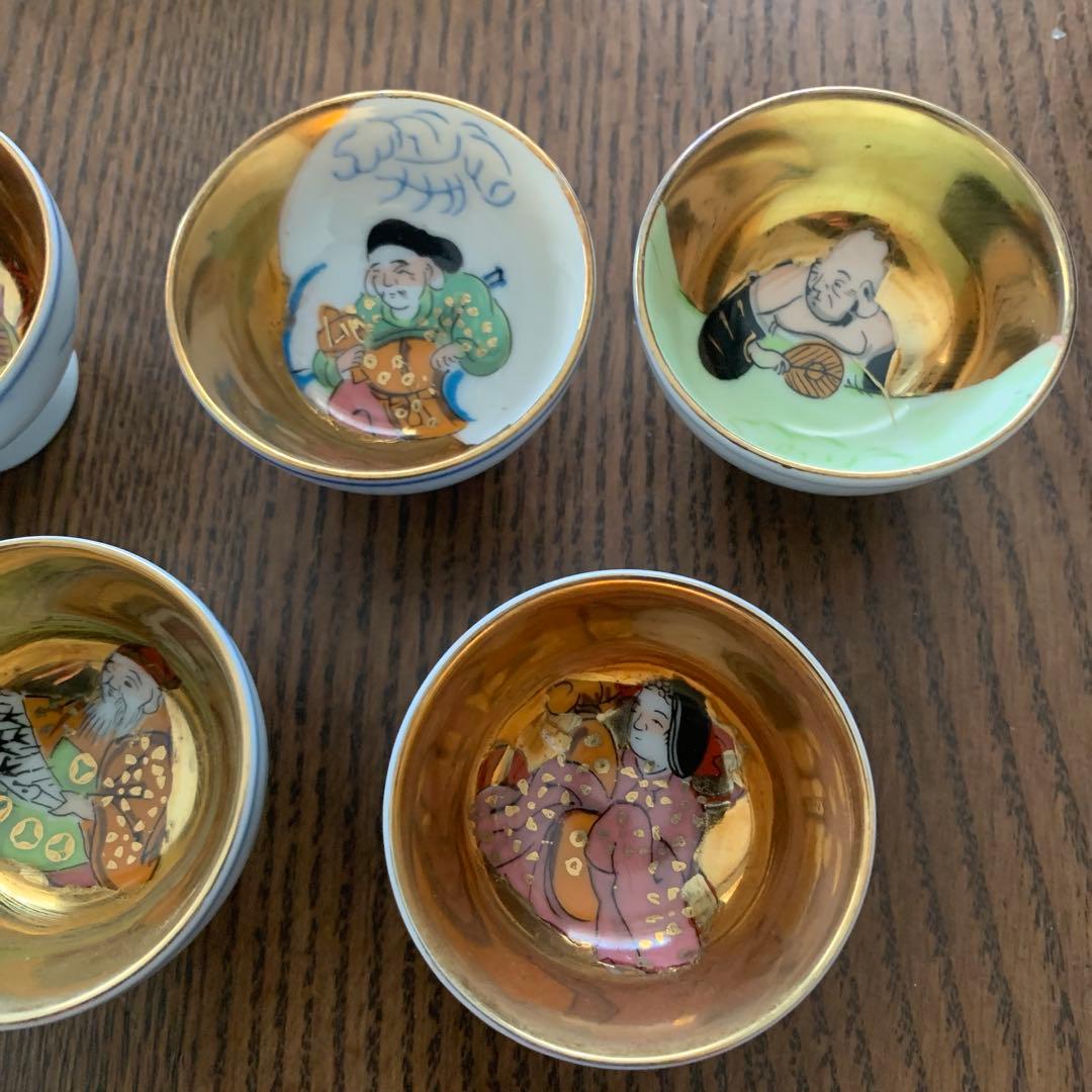 九谷焼⭐️杯⭐️七福神⭐️未使用⭐️木箱入