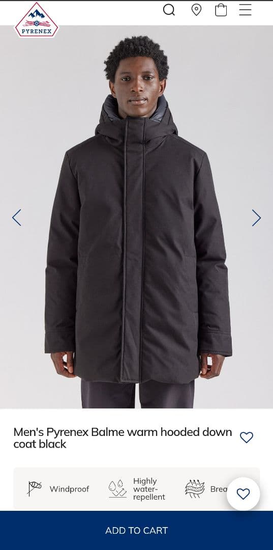 ダウン　ピレネックス　バルム　PYRENEX BALUM