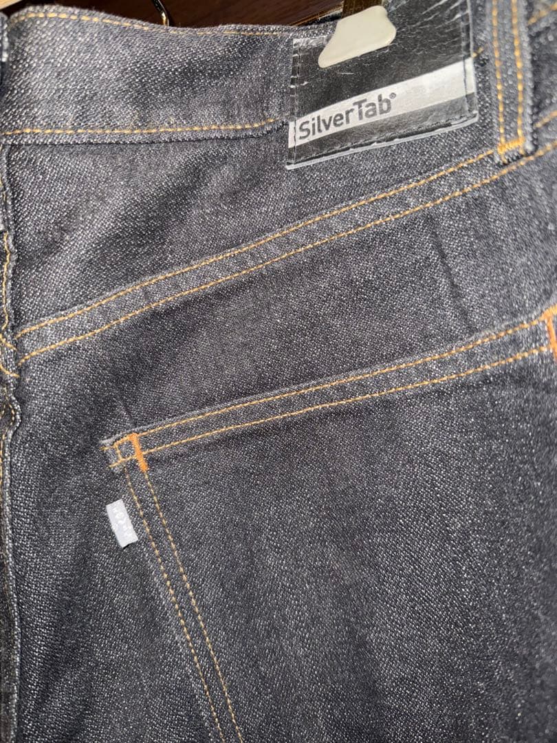 Levis SilverTab ブラックデニム バギーW33 L32 古着