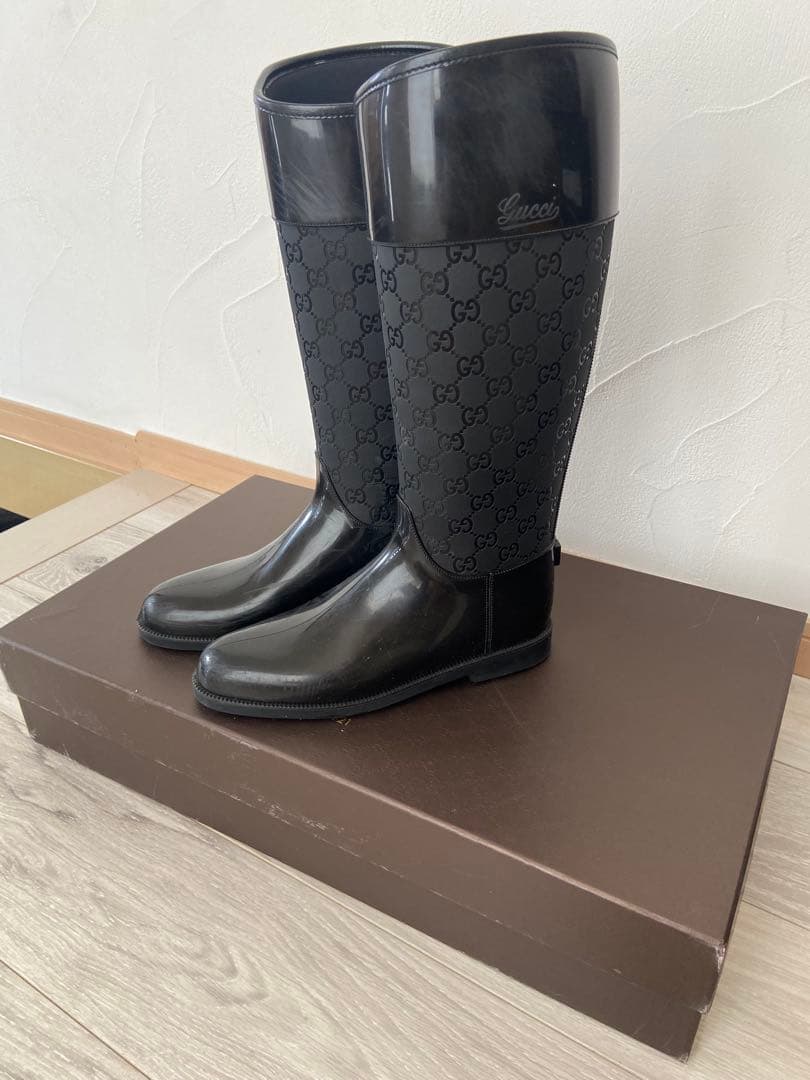 週末限定価格GUCCI グッチ レインブーツ