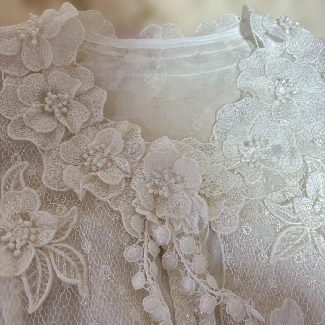 アトリエまりこ♡綿ローン♪レース＆お花のブラウス・ノンノンドール・へっぽこ先生