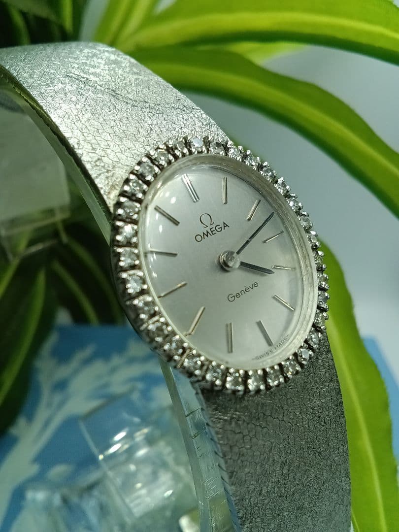 OMEGA Geneve ダイヤベゼル 手巻 腕時計