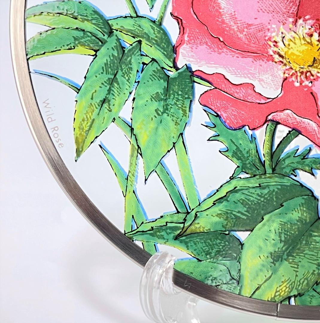 カナダ トロント社製 ステンドグラス サンキャッチャー Wild Rose