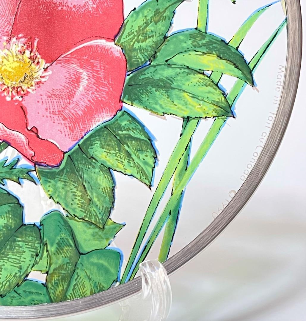 カナダ トロント社製 ステンドグラス サンキャッチャー Wild Rose