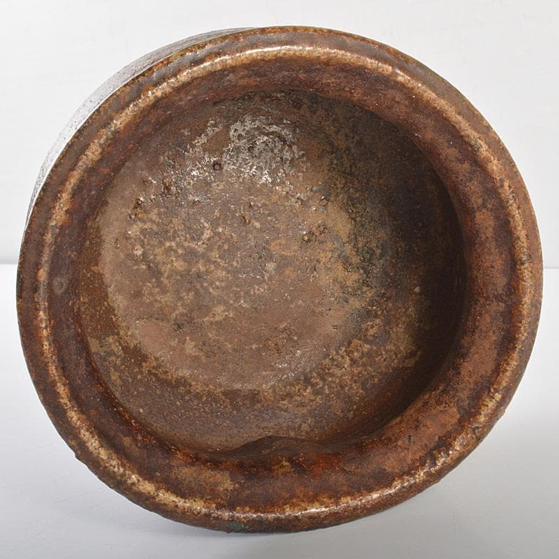 茶道具　伊賀焼　古伊賀　建水　時代箱　M　R7012