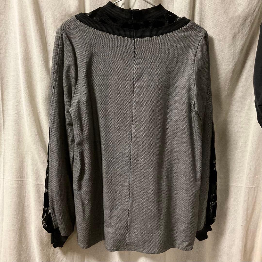 LOKITHO ロキト ハイネックレーストップス　ブラウス　秋冬　長袖　日本製