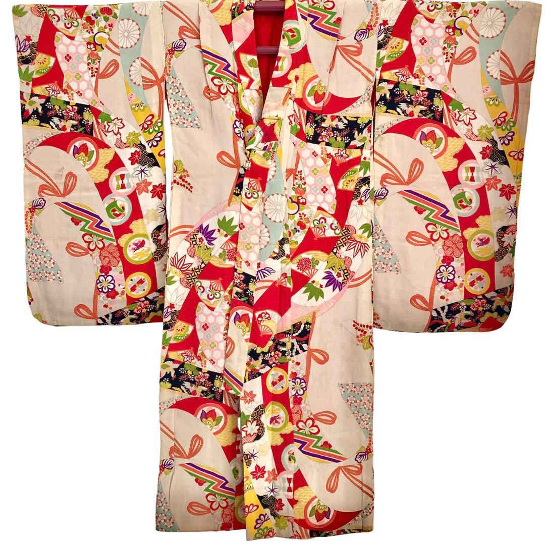 アンティーク女の子 子供着物 七五三 アンティーク着物 NO5