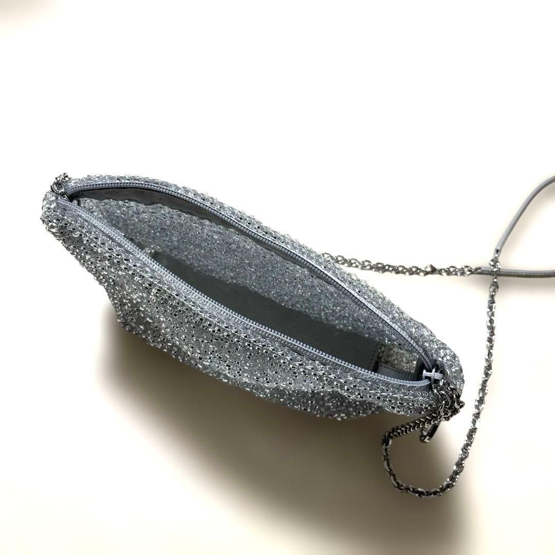 【2回使用】アンテプリマ　リナッシェレ　ショルダー(マチ付き) シルバー