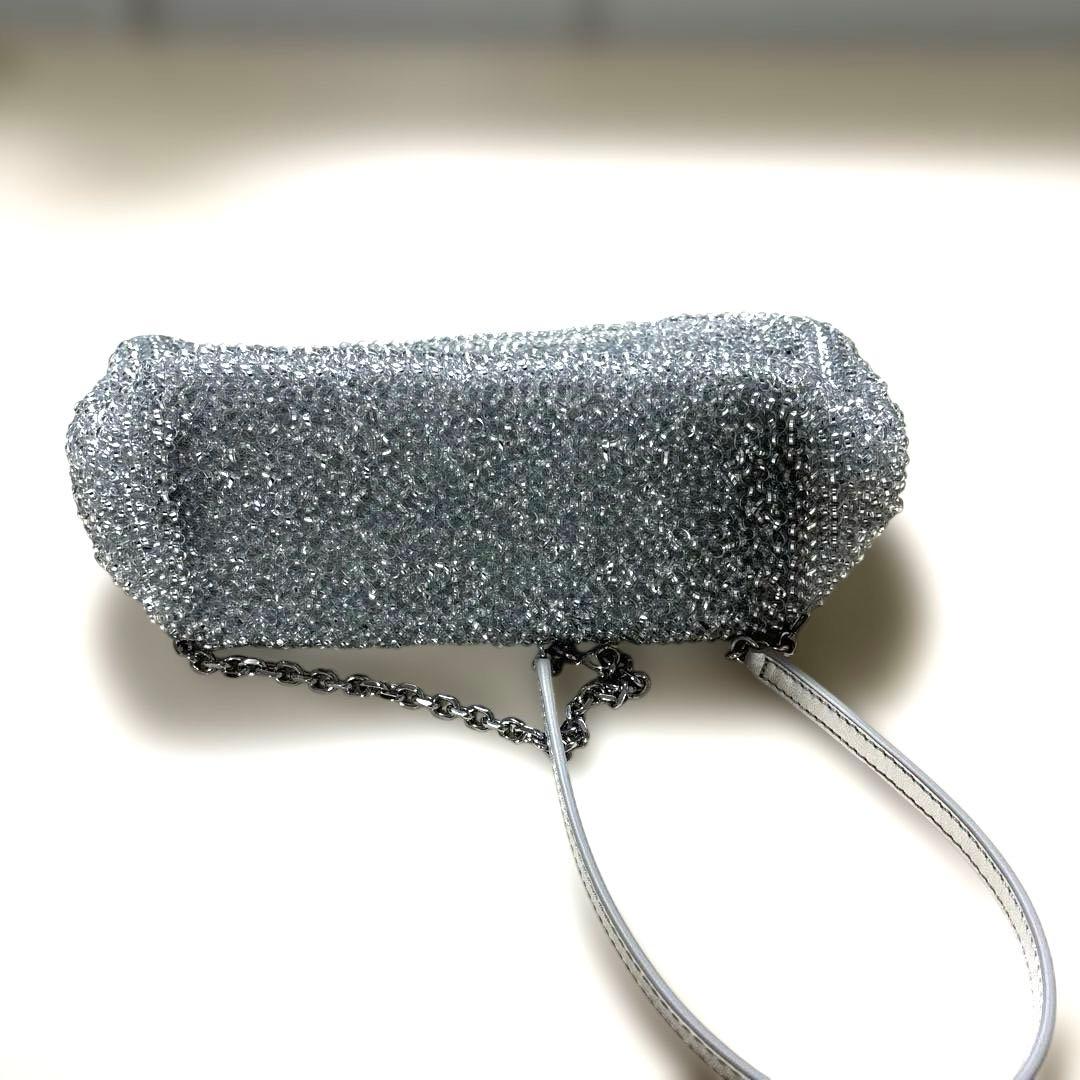 【2回使用】アンテプリマ　リナッシェレ　ショルダー(マチ付き) シルバー