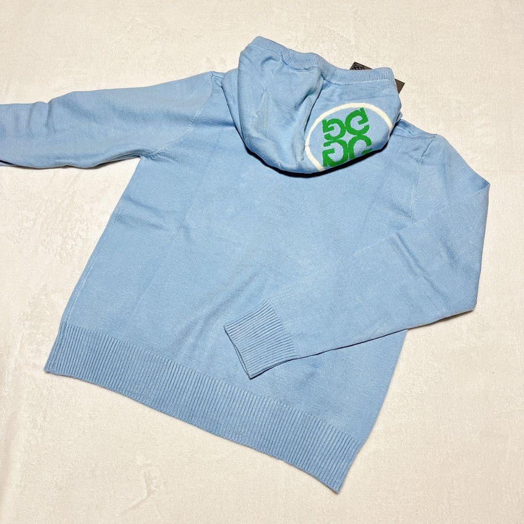 新品　G/FORE　ジーフォア　ゴルフ　フード付セーター　ブルー　レディース