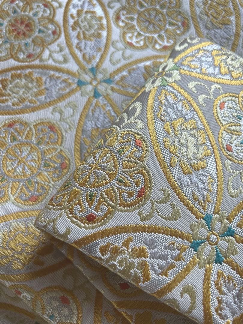 ☆新春特別品☆現行品「たつむら」豊葩七宝錦 品格の本袋帯 龍村美術織物 80万