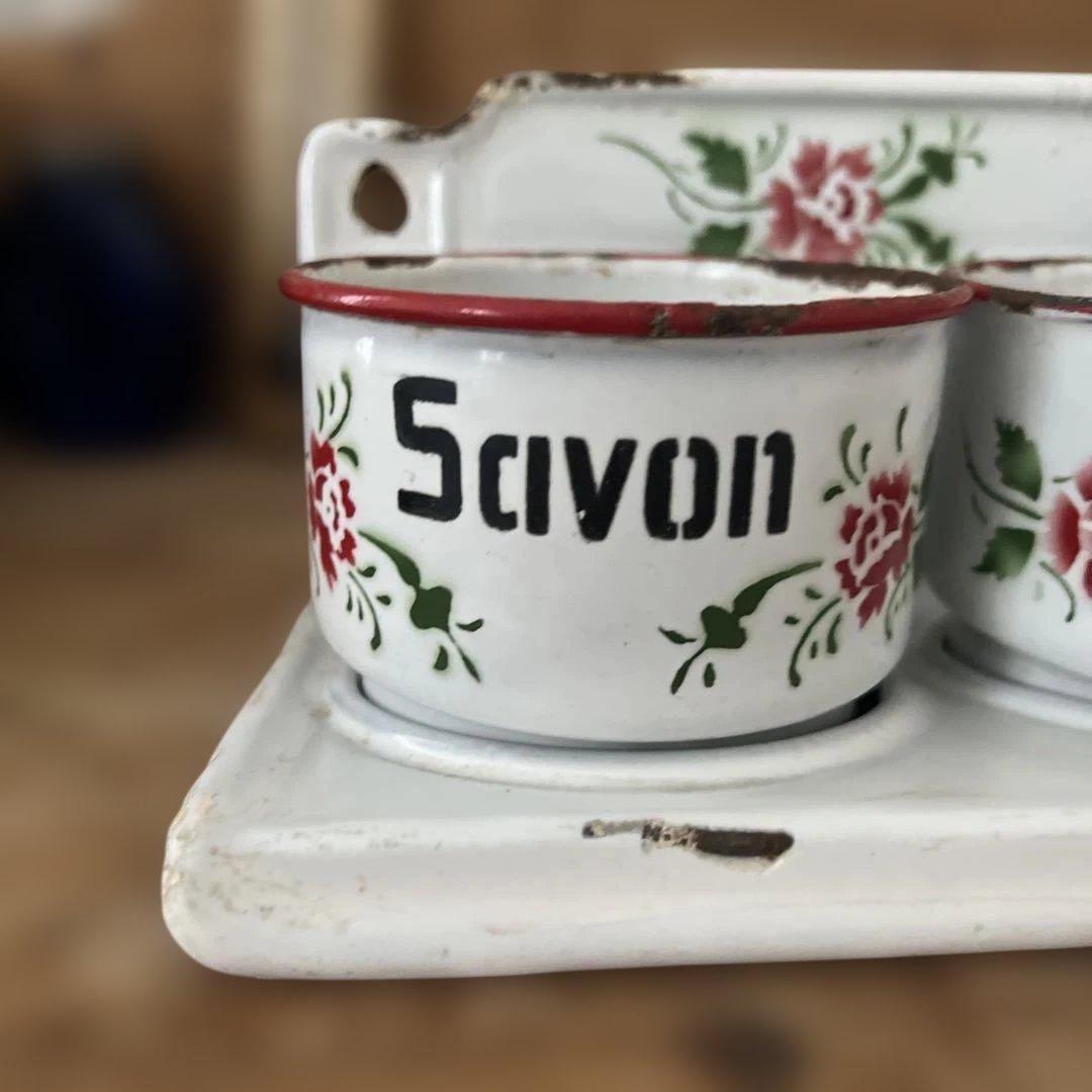 アンティーク サボンラック　レア　花柄