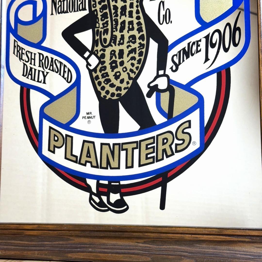 MR PEANUT ミスターピーナッツ ビンテージ 壁掛け パブミラー 鏡