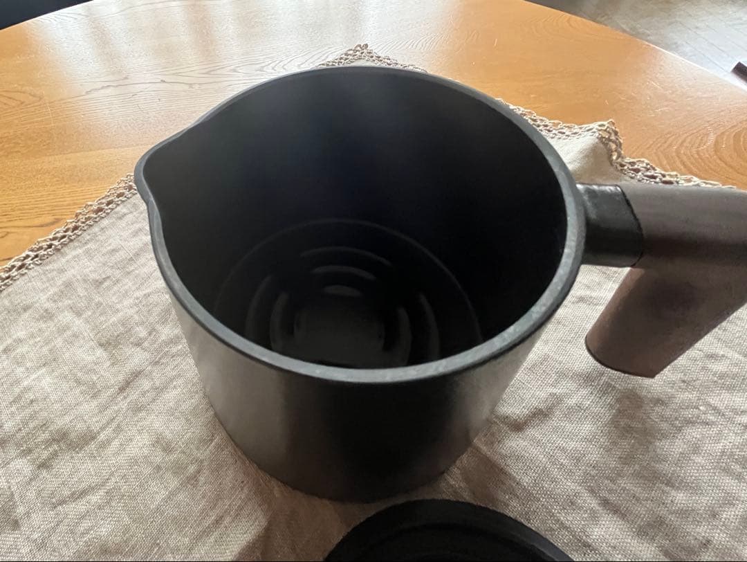 バーミキュラ黒 鋳鉄 スープポット木製ハンドル