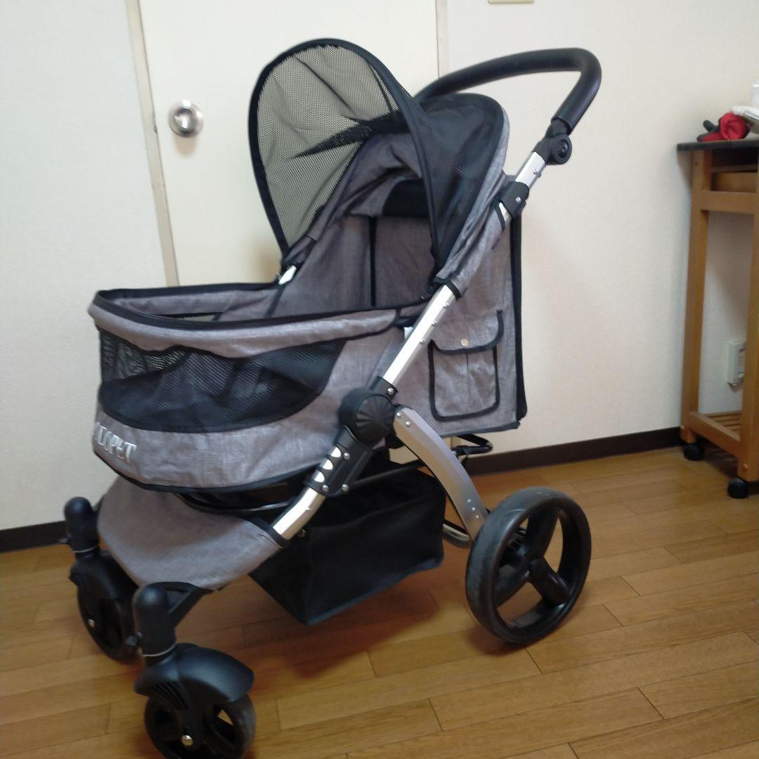 DOT ペットカート グレー