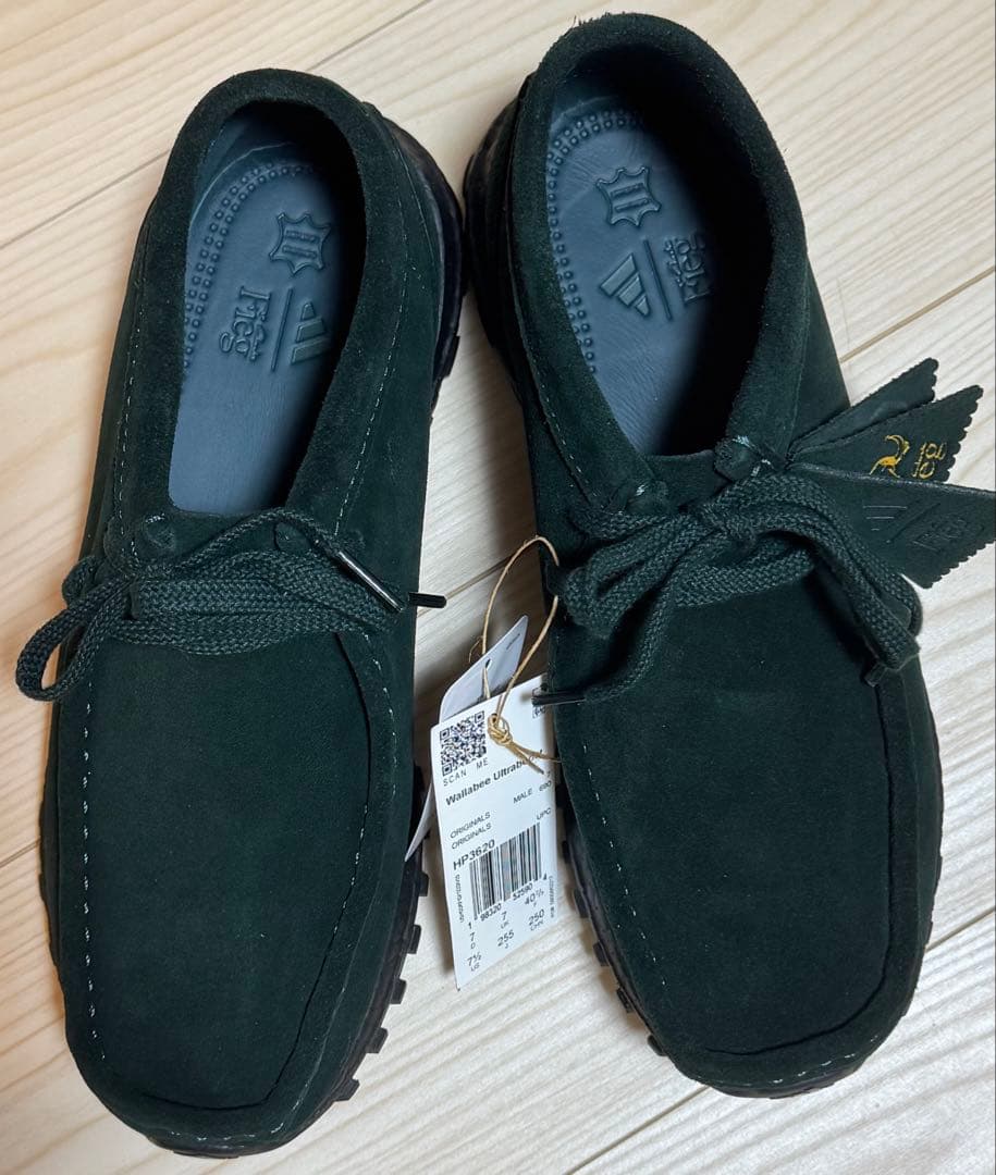 クラークス×アディダス×KITH ワラビーウルトラブースト 71/2