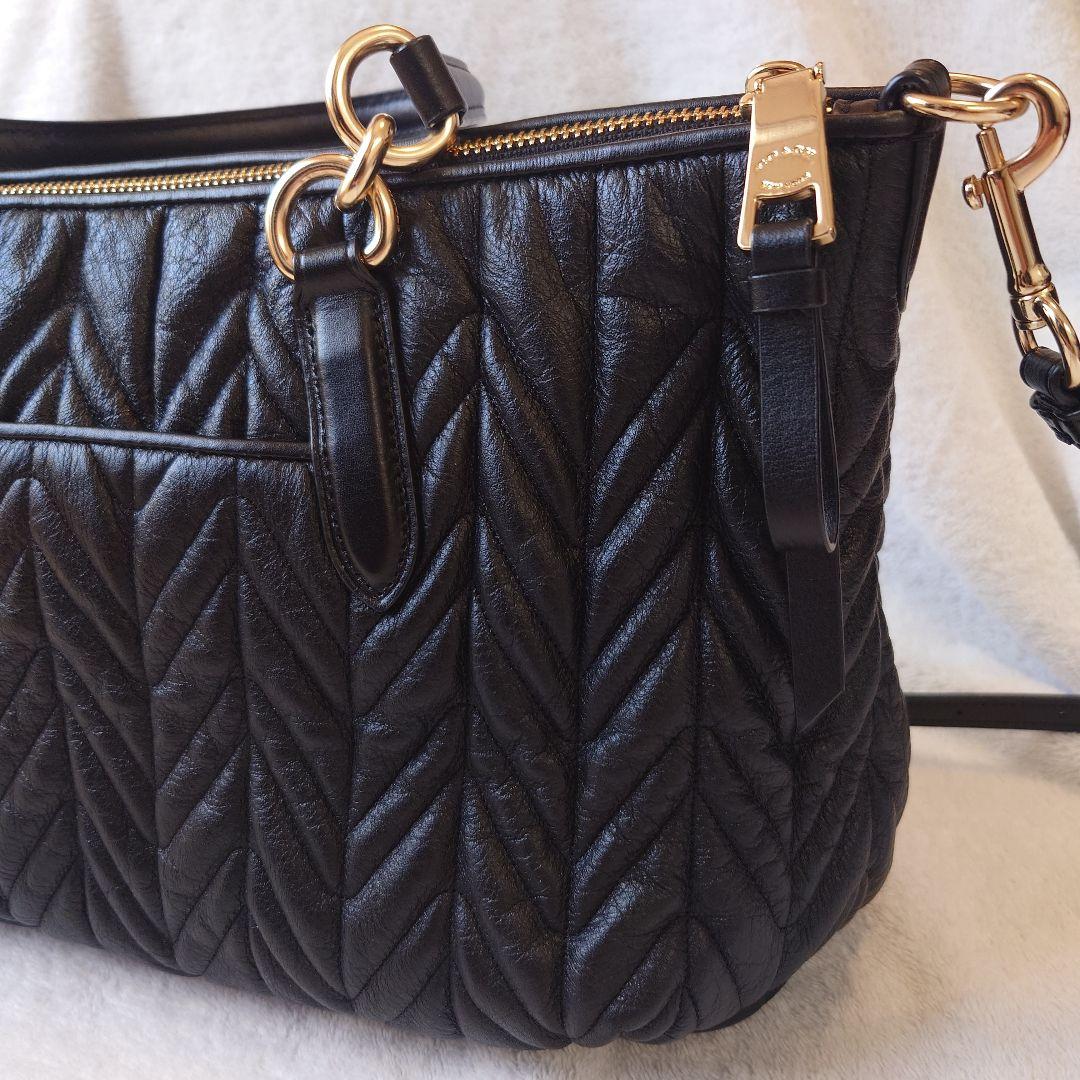 COACH コーチ 2way　レザー ショルダーバッグ