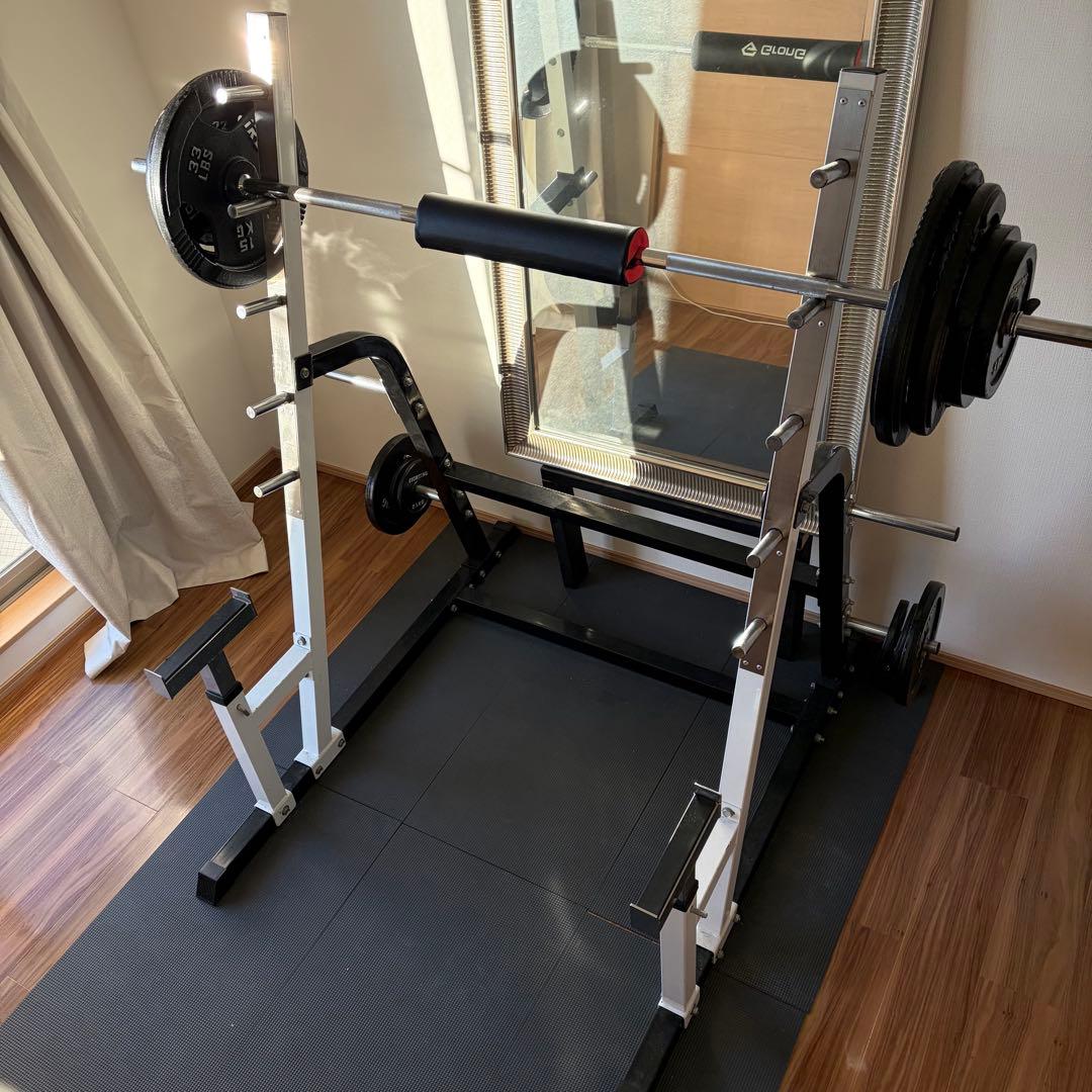 【アイロテック】 パワースクワットラック ベンチプレス 引取可