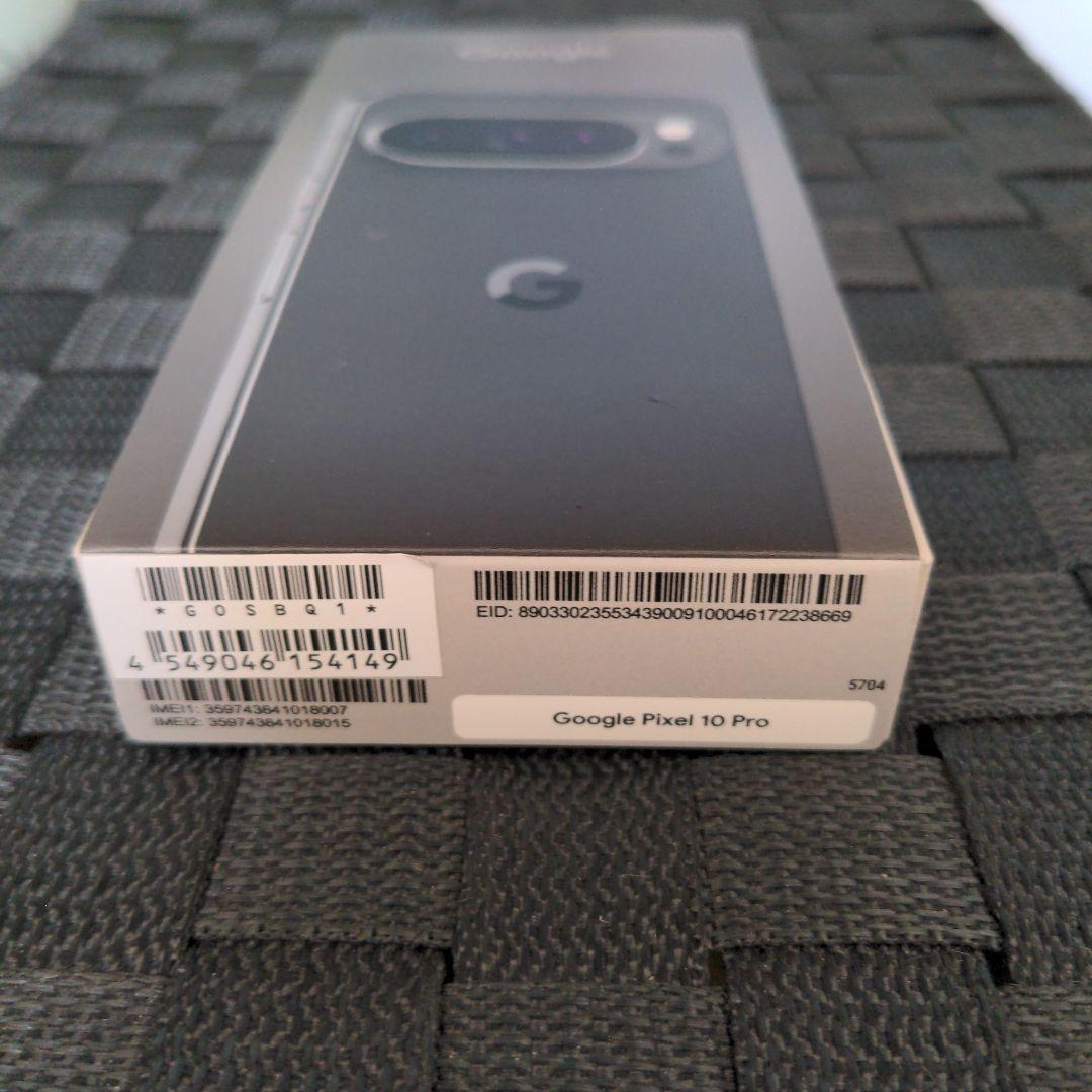 Google Pixel 10 Pro 256GB 本体 Obsidian