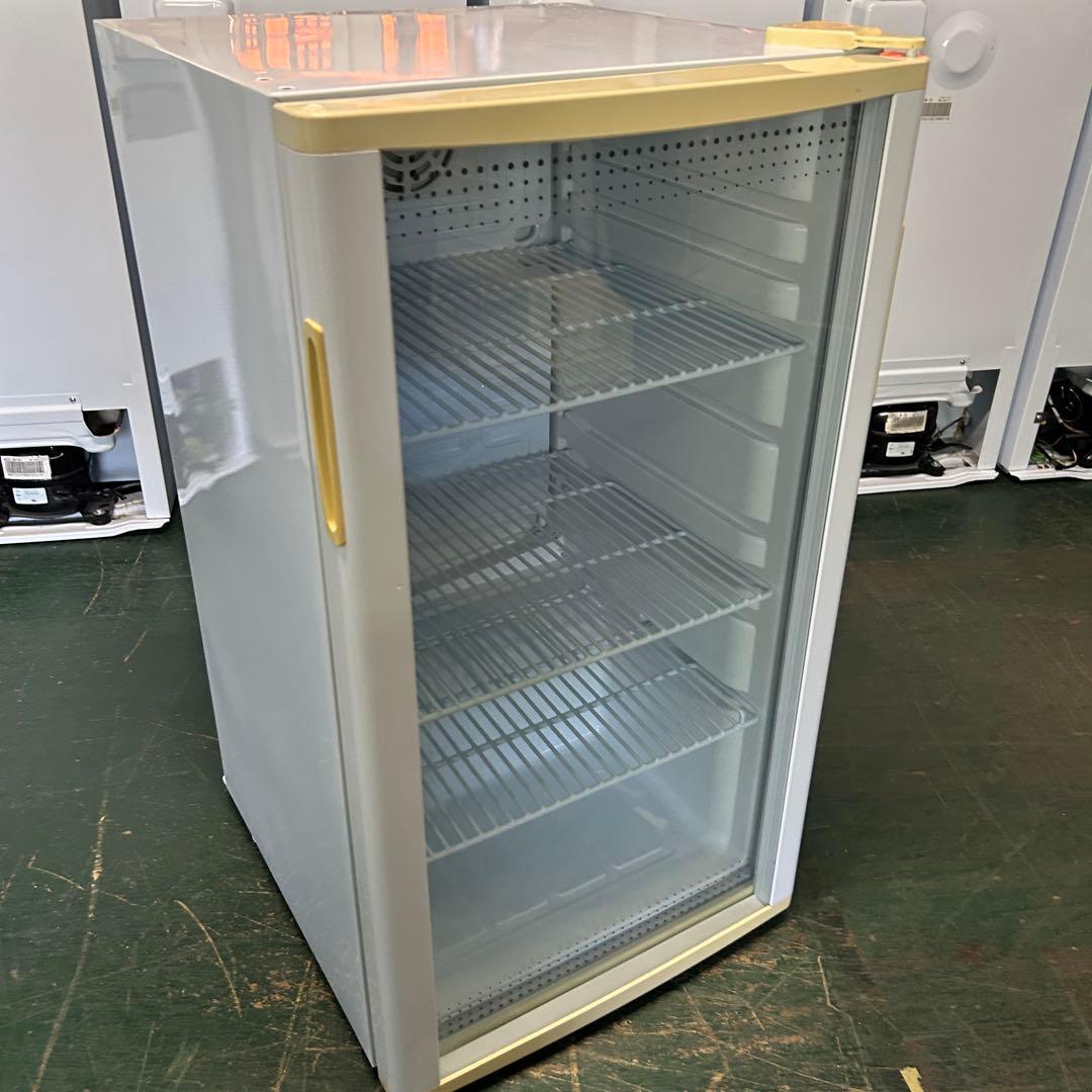 114 業務用 冷蔵ショーケース オフィスコンビニ XW-105 左右開き 小型