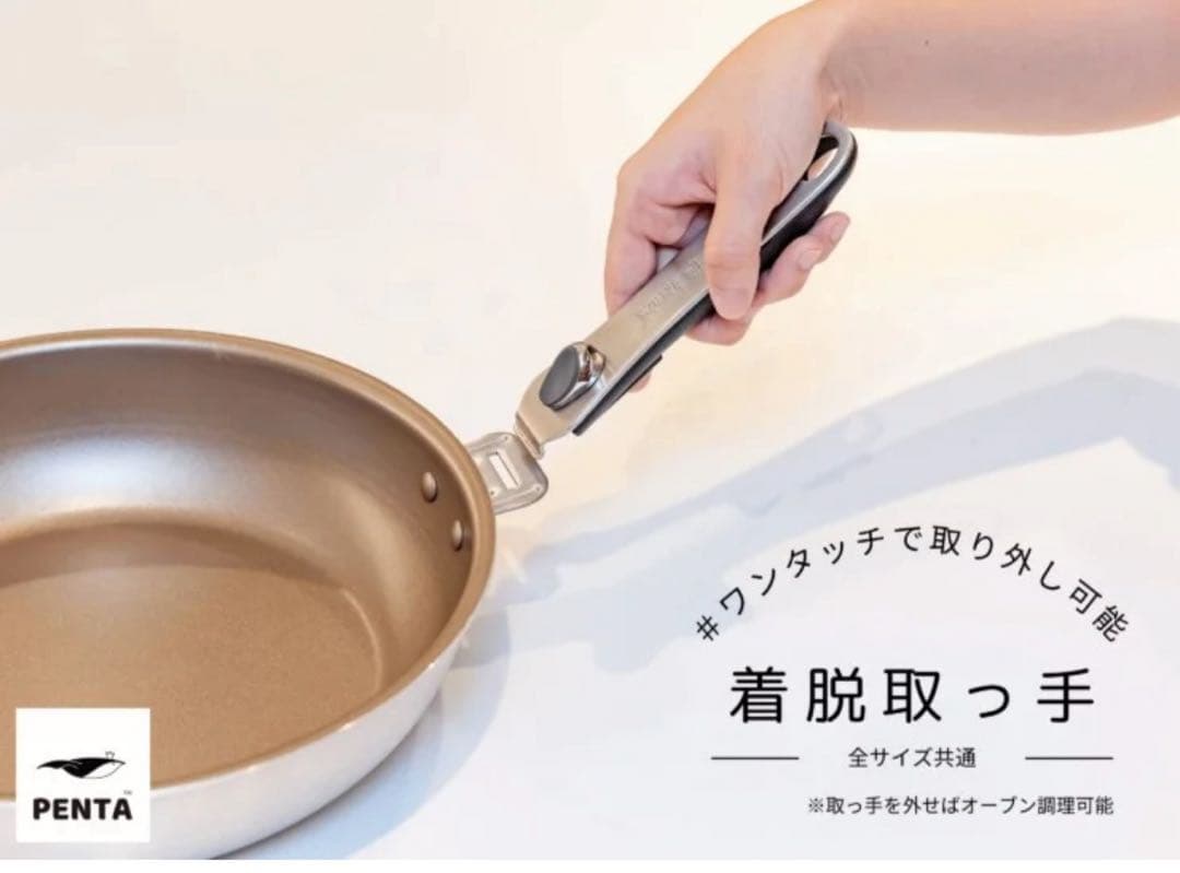 フライパンPENTA 2.0 20cm×5.3cm IH直火 ブラックノワール